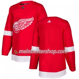 Detroit Red Wings Blank Adidas 2017-2018 Rot Trikot Authentic - Herren